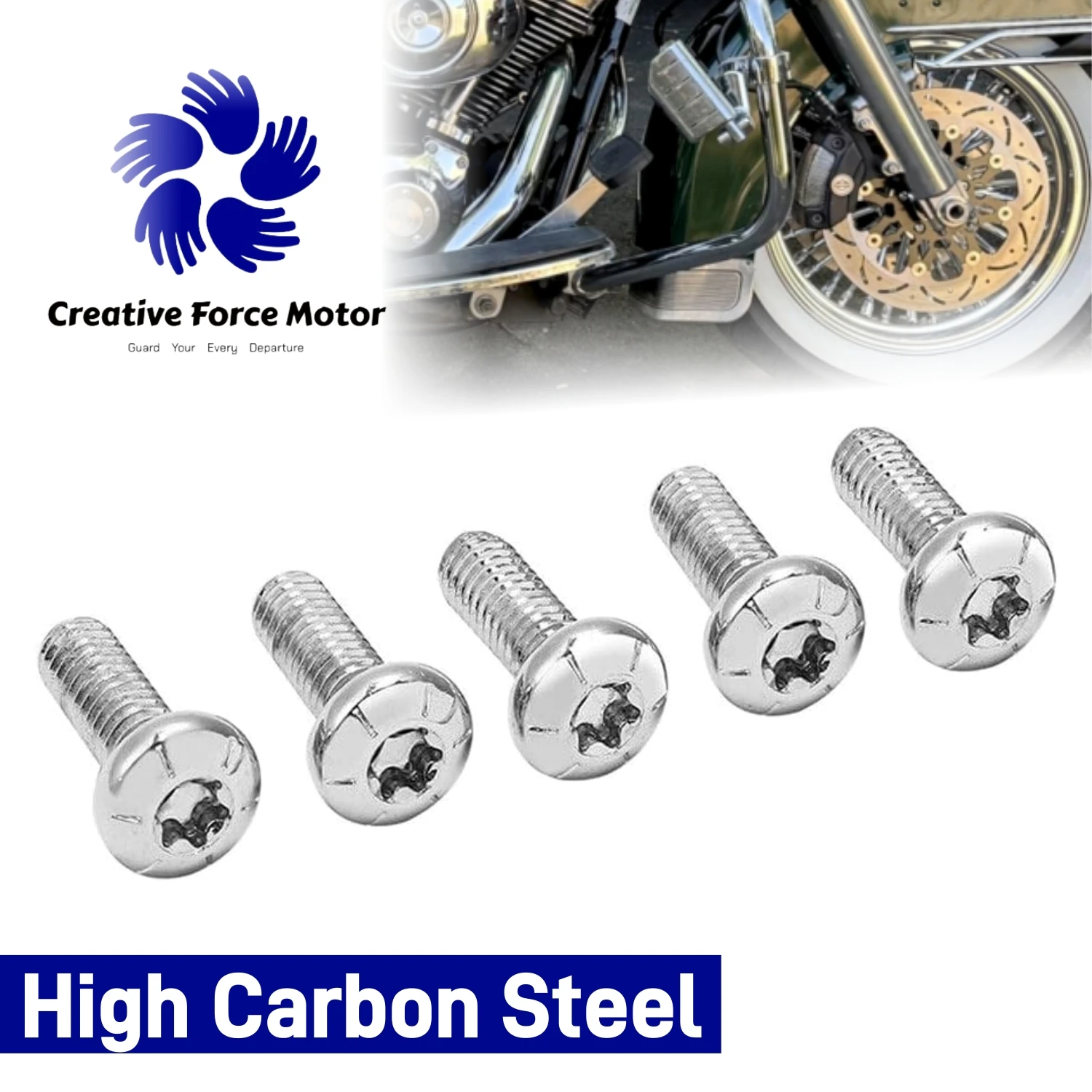 

Steel Front Disk Brake Bolts Screws Motorcycle Rotor Hardware Kit For Harley Dyna Sportster 1200 Softail Road King Street Glide