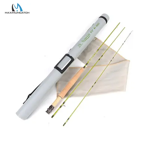 MAXIMUMCATCH Canna da mosca Ultra Lite 1-4WT 6-7,9 piedi Azione media-veloce per canna da pesca a mosca di precisione per trota e panfish di piccola flusso