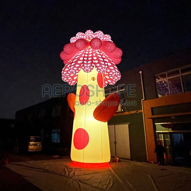 Wonderful Fantastic Giant Inflatable Flower for Stage Customized Lighting Inflatable Flower Decoration with LED