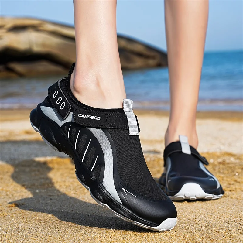 CAMSSOO-zapatos acuáticos de secado rápido para hombre y mujer, zapatillas transpirables para pesca, trekking, antideslizantes, para agua, senderismo, deportes, vadear