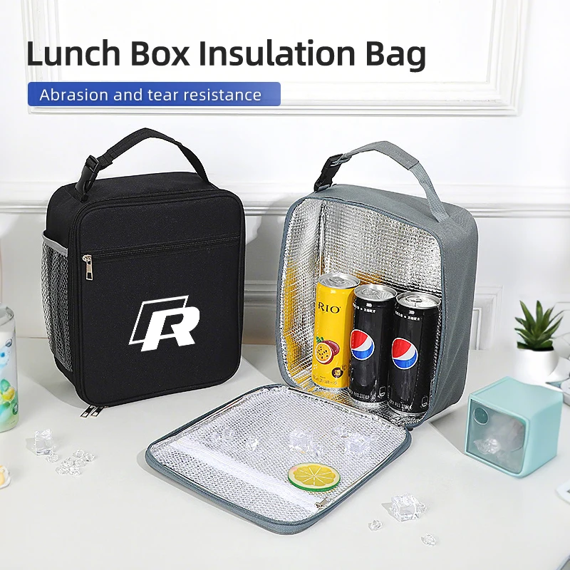 

Car Logo Thickened Bento Bag Portable Insulation Bag For Volkswagen VW Golf Polo Tiguan T5 Passat b6 Jetta Scirocco Sagitar