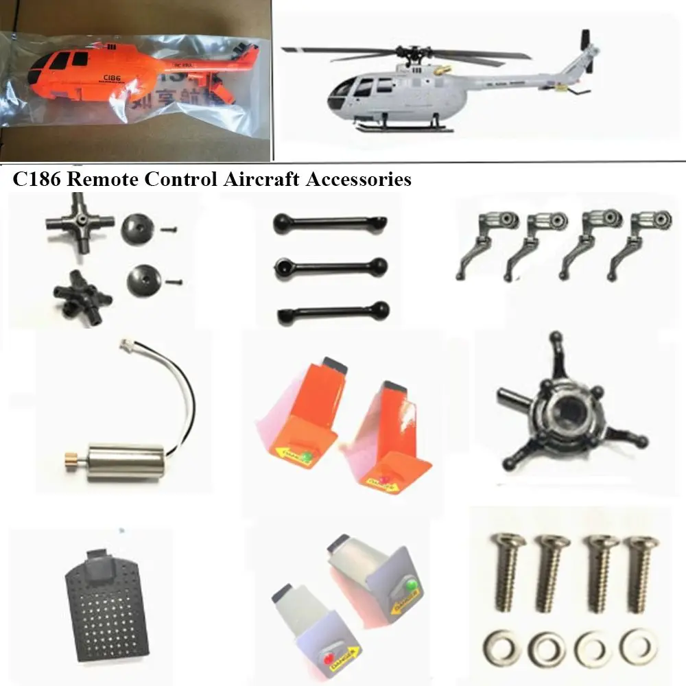 New Universal C186 Remote Control DIY C186 Parts Black Aircraft Accessories Aircraft Accessories Cross Disk Group