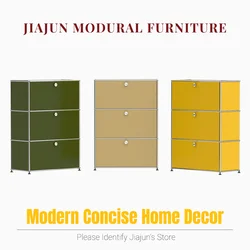 Modular Furniture | 1x3 Storage Cabinet | With 3 Drop Down Doors | Customization Supported | For  Study Room & Living Room