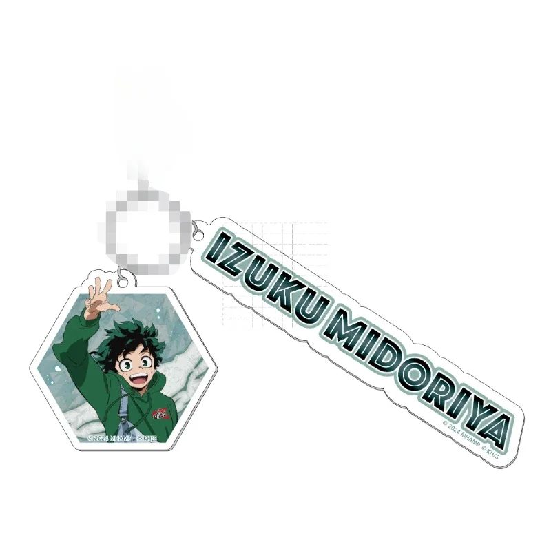 Anime Uraraka Ochako Shoto Todoroki Bakugou Katsuki Midoriya Izuku Keychain Doll Game Acrylic Keyring Pendant for Gift