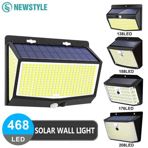 Solar Security Wall Light, 3 Modes