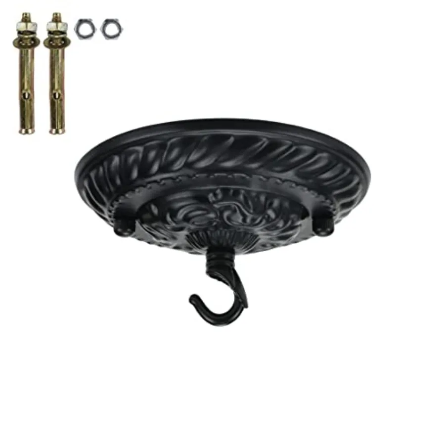5 Inch Retro Style Steel Light Canopy Kit, Ceiling Light Fixture Canopy for Pendant Light view 4