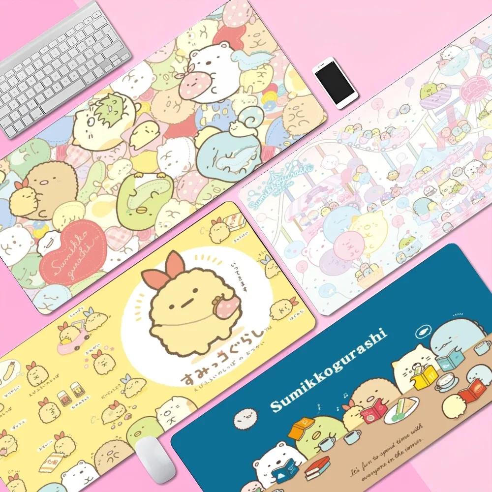 Japan anime sumikko gurashi Anti-Slip Table Mat Student Mousepad Gamer Computer Keyboard Pad Games Pad for PC Mouse Carpet