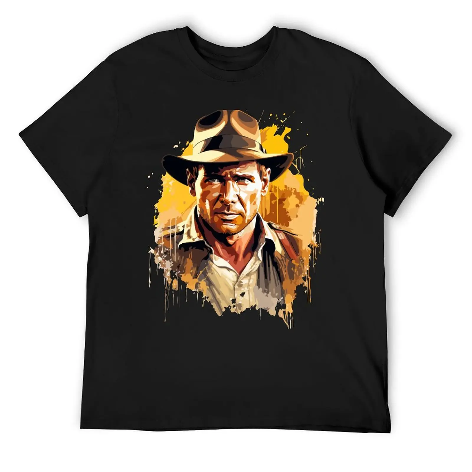 Indy Fan Art T-Shirt plus size clothes Aesthetic clothing men workout shirt