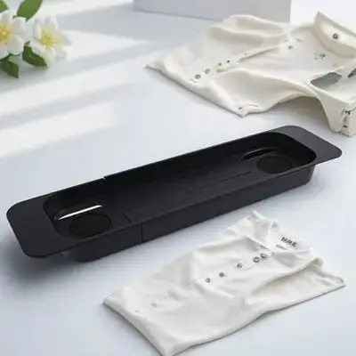 

1pc Telescopic Bath Tub Rack Anti Slip Plastic Bathtub Shelf Organizer Storage Holder For Phone Tablet Book Towel Body Wash