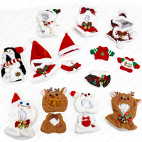 10cm Cotton Doll Christmas Costume Hats Shawls Hooded Capes Idol Doll Holiday Clothes Dress Up Accessories DIY Toy