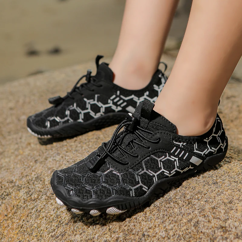 

Летняя детская пляжная обувь для босиком, быстросохнущая детская обувь цвета морской волны, дышащие пляжные кроссовки для мальчиков и девочек, домашняя обувь для фитнеса