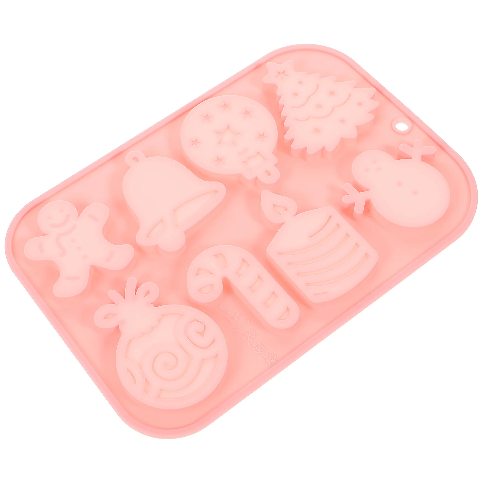 

Christmas Silicone Mold Pink Chocolate Tools for Cookies Pastry Decor Easy Demold Baking Molds Jewelry Accessories