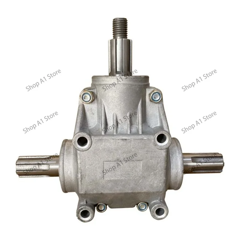 T-Type 1:1 Right Angle Gear Reducer, Cast Iron Reinforced 90° Steering Commutation Gearbox, 4 Transmission Modes