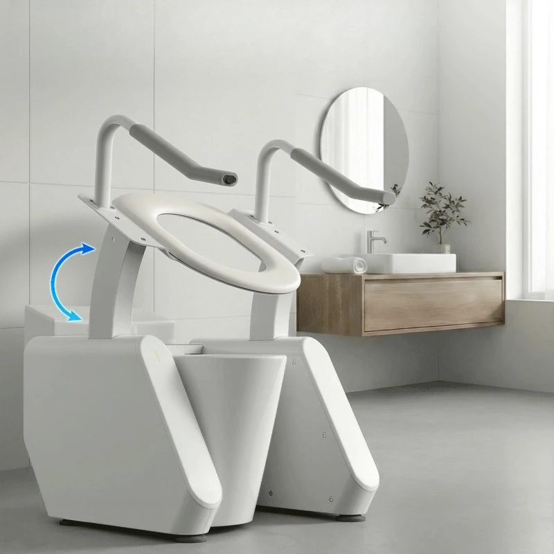 

Интеллектуальное электрическое вспомогательное кресло для унитаза, стул для подъема сидящего человека, без сверления, электрический подъемник для унитаза