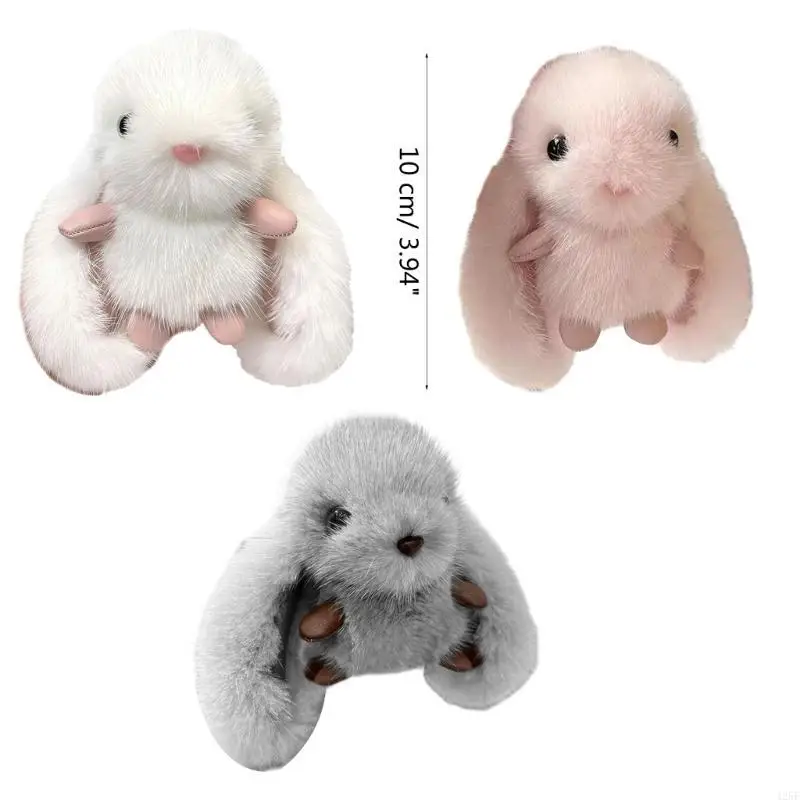 Porte-clés lapin en peluche dessin animé, pendentifs voiture, pour à d'école pour enfants, 425F
