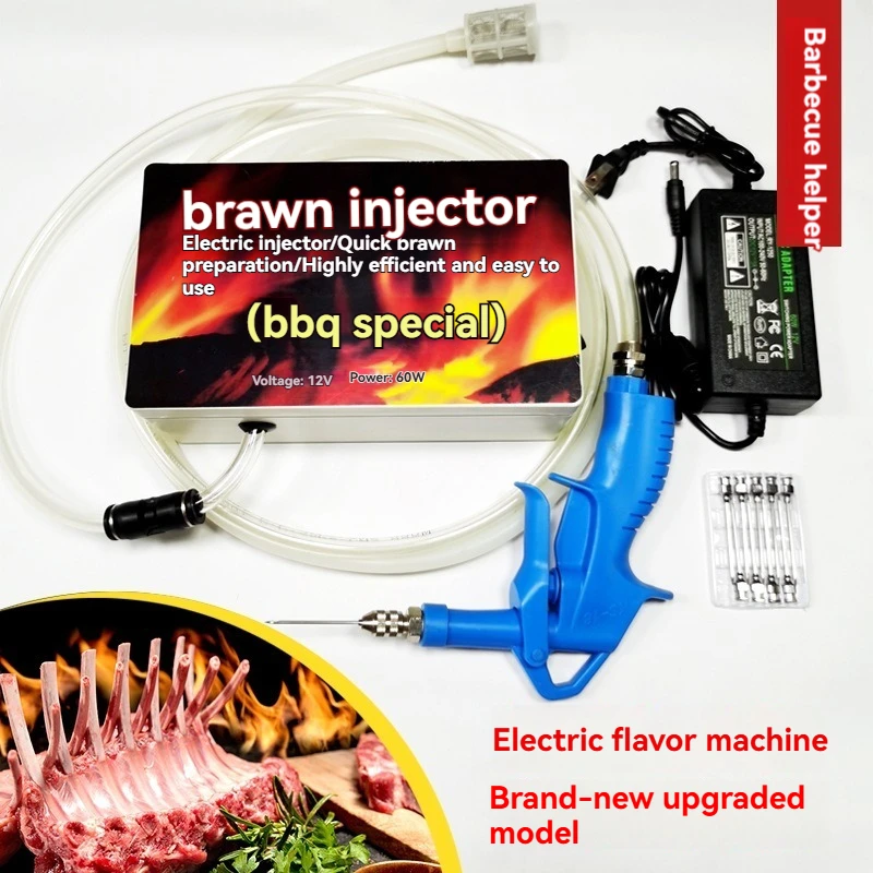 Pressurized Brine Injection Machine, Electric Seasoning Marinade Injector For Sheep Leg, Lamb Chop, Barbecue Meat Processing