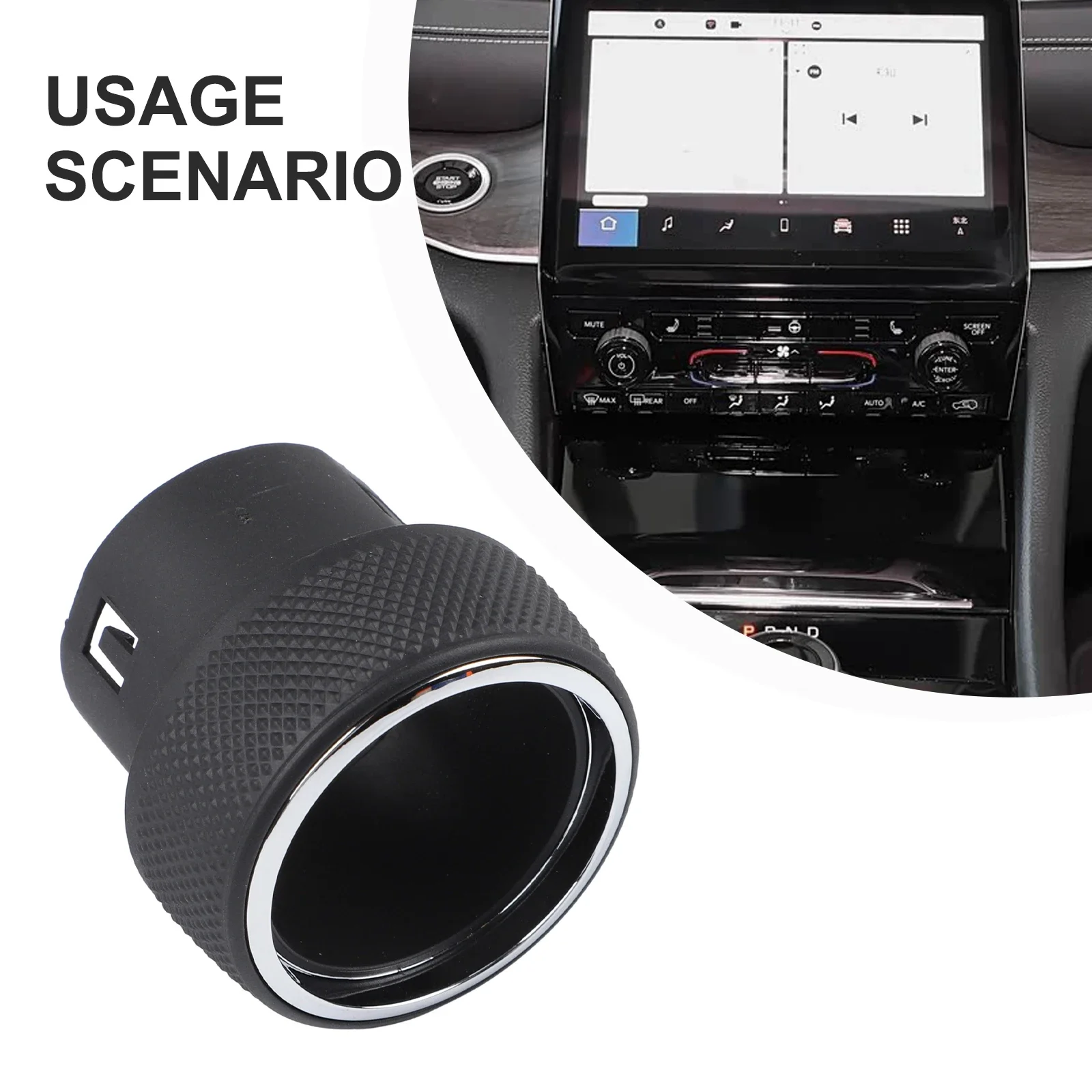 Ersatz-Radio- und Klimaanlagenreglerknopf für Jeep Grand Cherokee WK2 2014-2021, behält die Originalausrüstungspassform bei – Detail 7