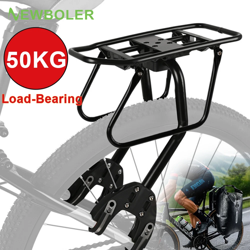 NEWBOLER Fahrradträger aus Aluminiumlegierung MTB Fahrradhalter Gepäckträger Abnehmbarer Fahrrad-Heckträger