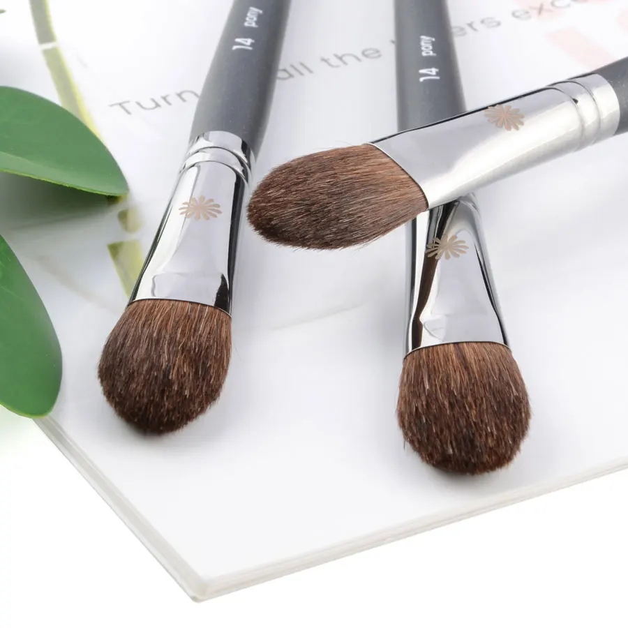 1pc Flame Highlighter Makeup brushes P14 Blush shadow Powder contour Make up brush Professional cosmetic tool Pony hair