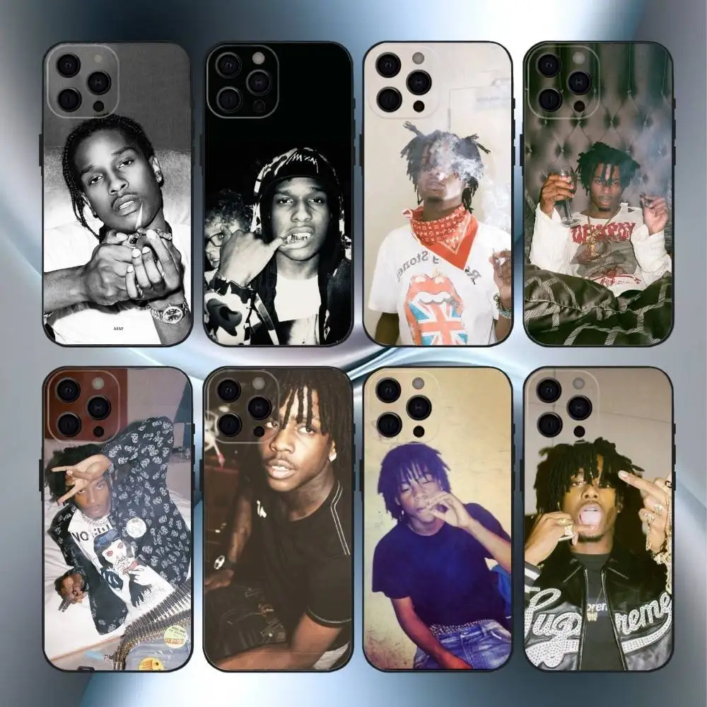 

Chief Keef G-GLO G-GANG Phone Case For iPhone17,16,15,14,13,12,11 Plus,Pro Max Soft Black Cover