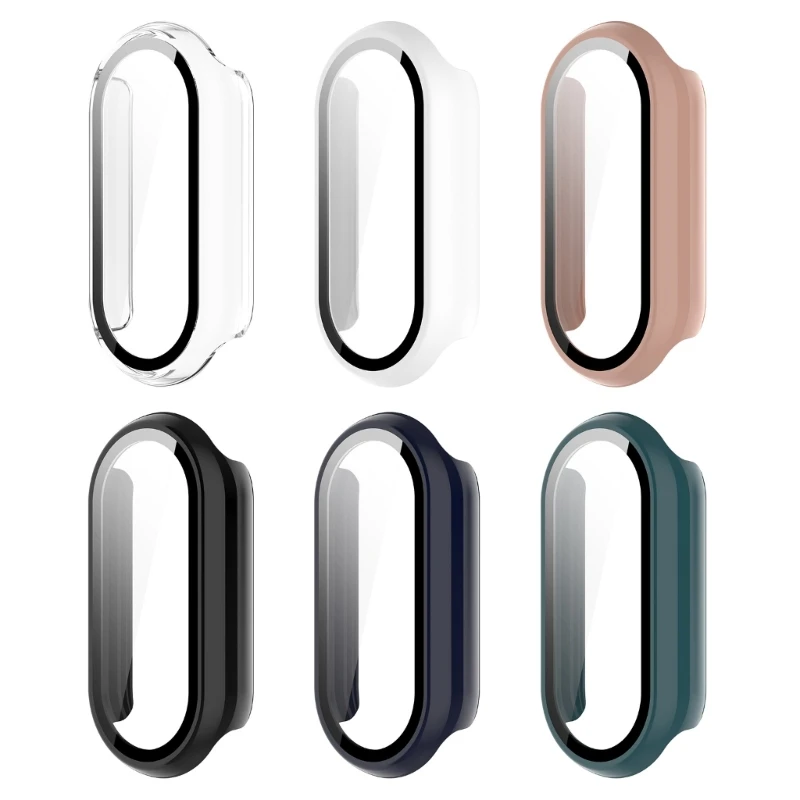 PC Cover Tempered Glass Film for Band 9 Watch Screen Protector