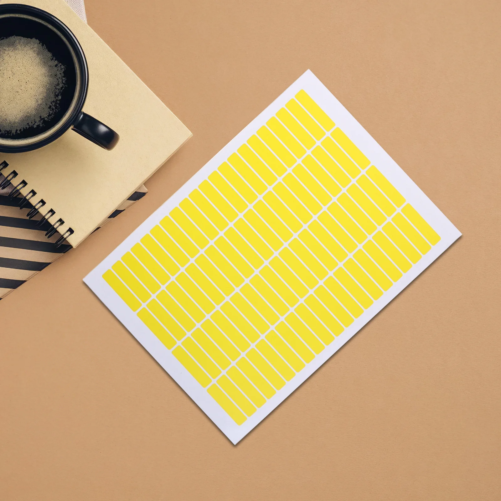 20 Sheets Waterproof Rectangle Color Coding Labels Blank Self-Adhesive Printable Label Paper For File Folder Classification