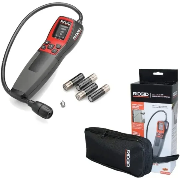 RIDGID 36163 CD-100 Micro Combustible Gas Handheld Diagnostic Detector with 16