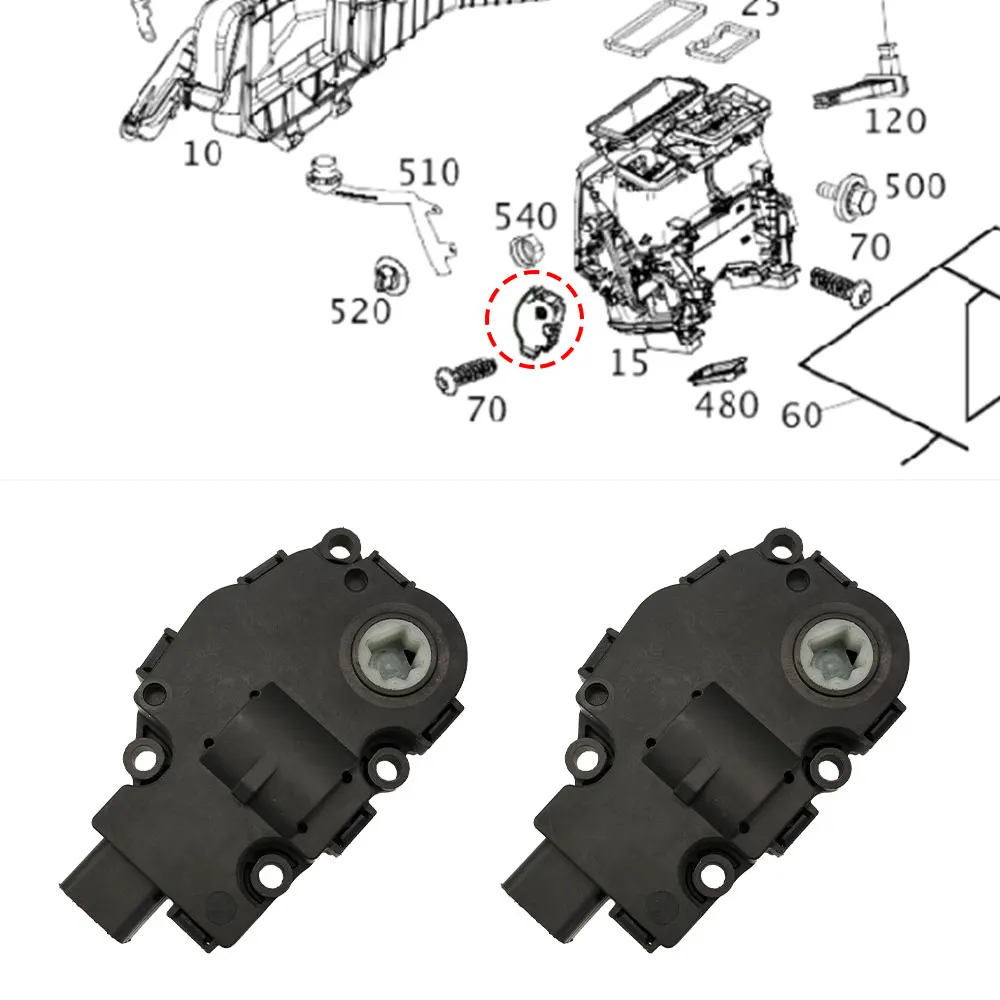 For Mercedes W205 W253 W213 Car Hvac Evaporator Air Heater Actuator Flap Motor Air Conditioner Servo Motor For Benz C GLC Class