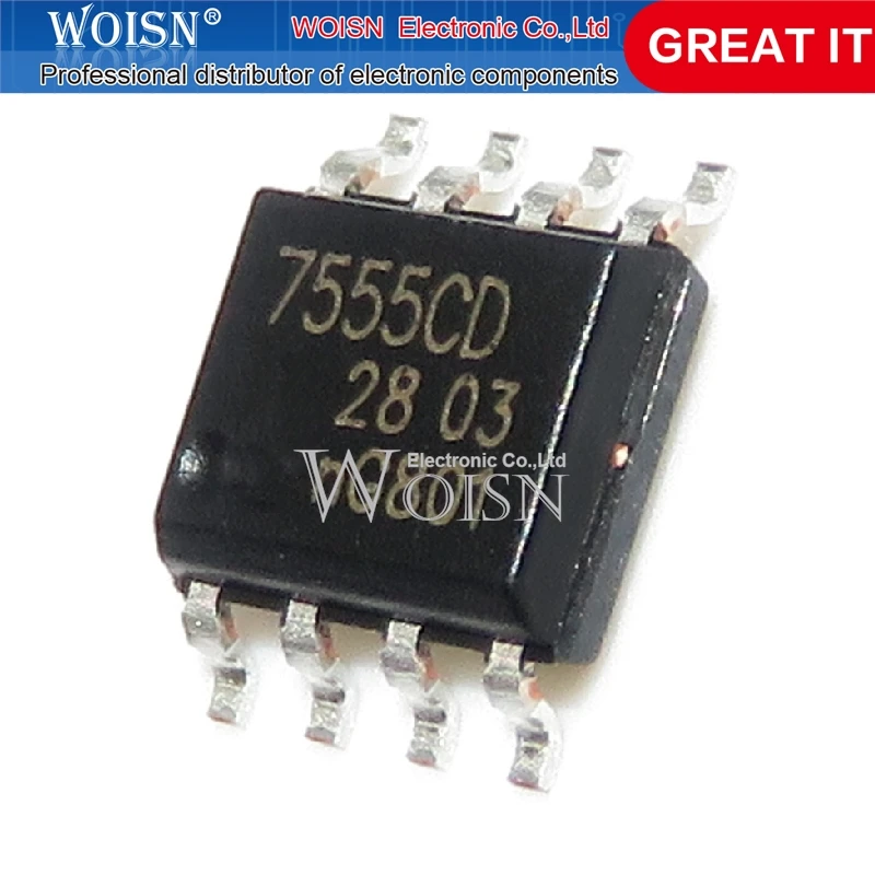 10PCS Chipset ICM7555CD ICM7555 7555CD SOP-8