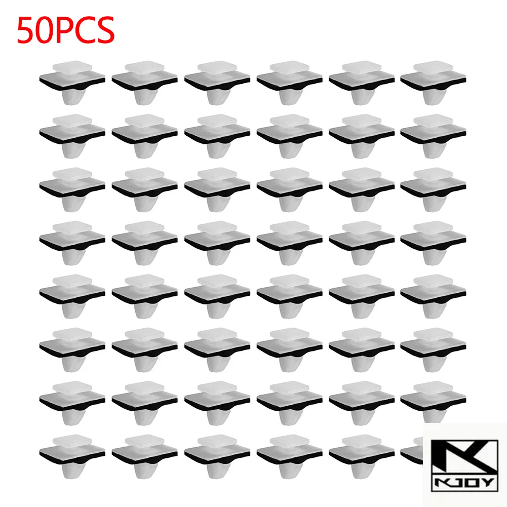 KKJOY Car Moulding Fastener 50Pcs Nylon Clips with Sealer Suit for Hyundai