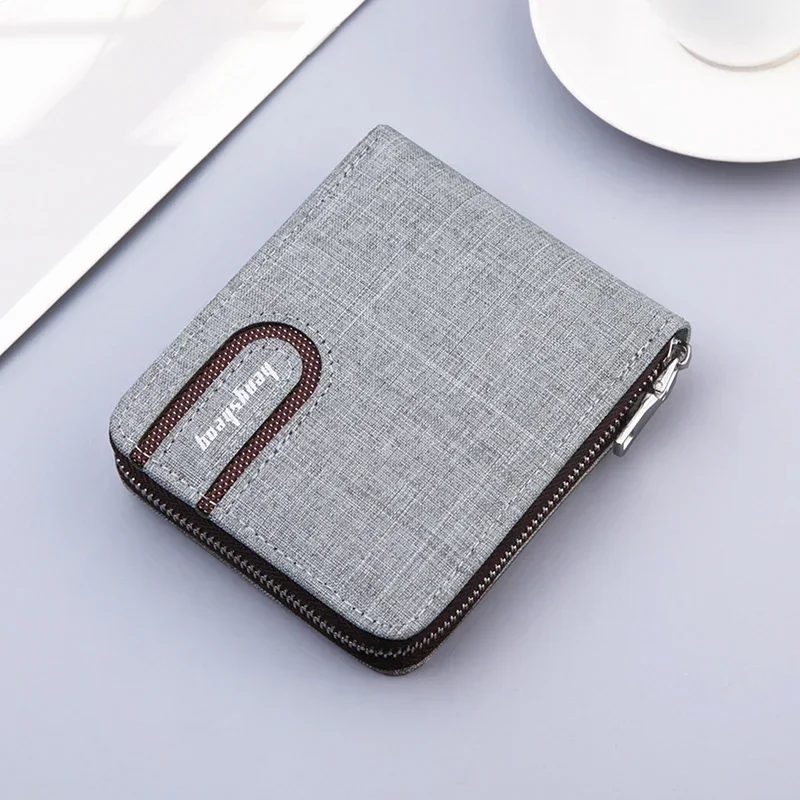 

Men's Short Wallet Canvas Men Wallet Male Money Bag ID/photo/bank Holder Short Purse Credit Card Bag Card Holder Wallet Cartera