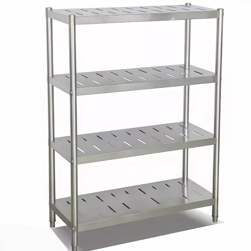 Multi-layer Stainless Steel Shelves, Strong Load-bearing Capacity, High-quality Kitchen Shelves, 5-Layers Shelves Perforated