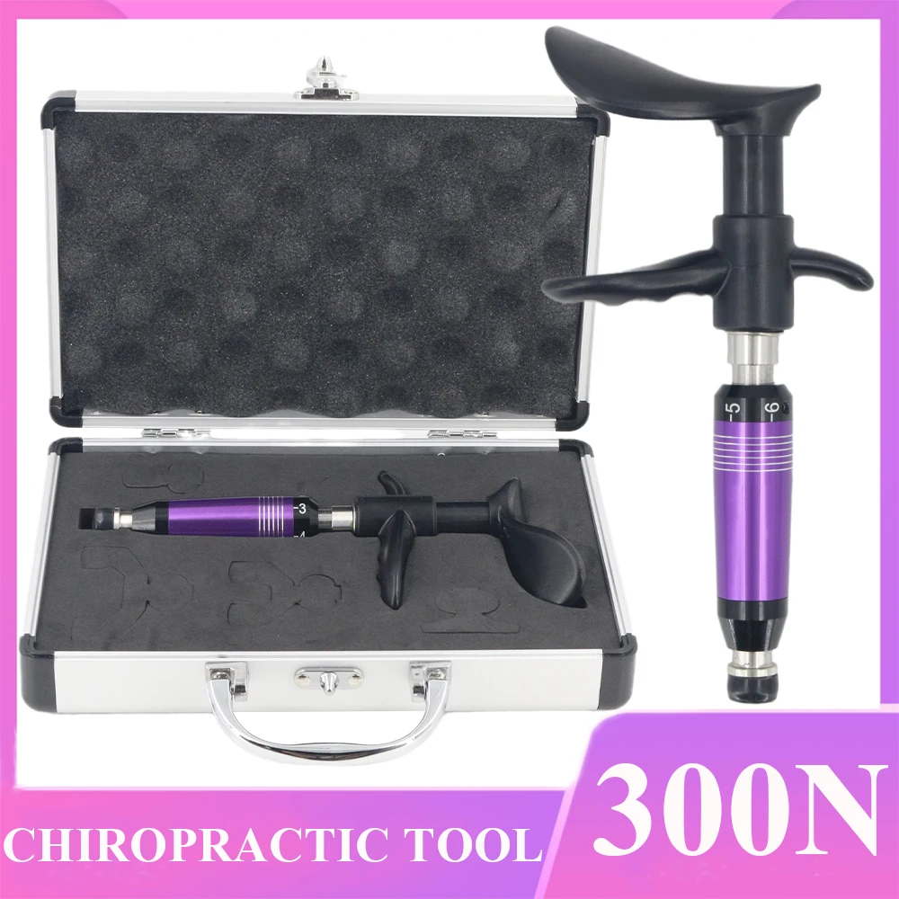 

Chiropractic Adjustment Tools Spine Massager Chiropractic Correction Impulse Bone Setting 300N Top Quality Manual Massage Gun