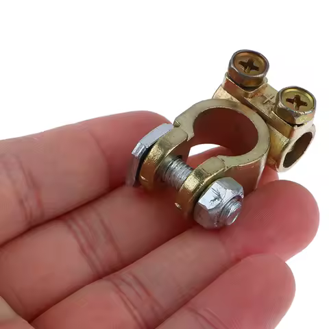 1 Pair 12V Leisure Battery Terminal Connector Clamps Car Van Caravan Motorhome Quick Release Battery Terminal Alloy Construction