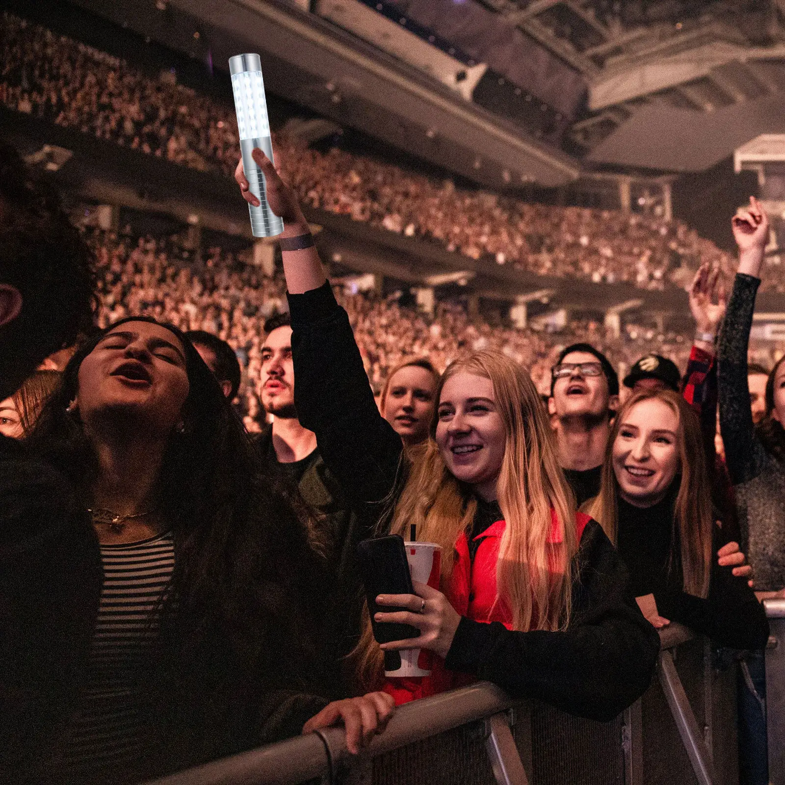 

LED Party Glowing Stick Handheld Charging Light Up Wand Night Flashing Bar Ktv Party Supply Us Plug White Light Glowing Wand