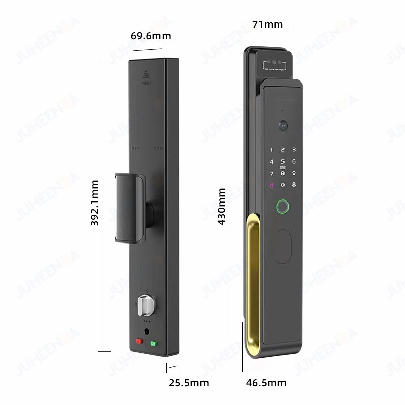 Imagem -03 - Ttlock-wifi 3d Face Recognition Smart Door Lock com Câmera Controle Remoto App Interfone em Tempo Real Impressão Digital Fechadura Eletrônica