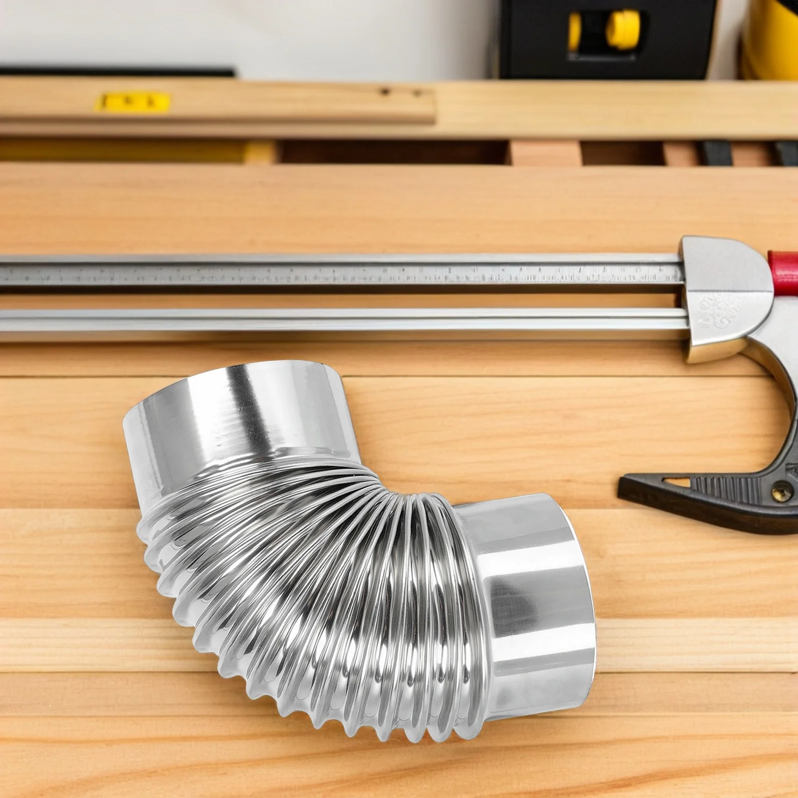 

2Pcs 9cm 90-Degree Stainless Steel Stove Pipe Elbow Chimney Flue Extension for Outdoor Camping Exhaust