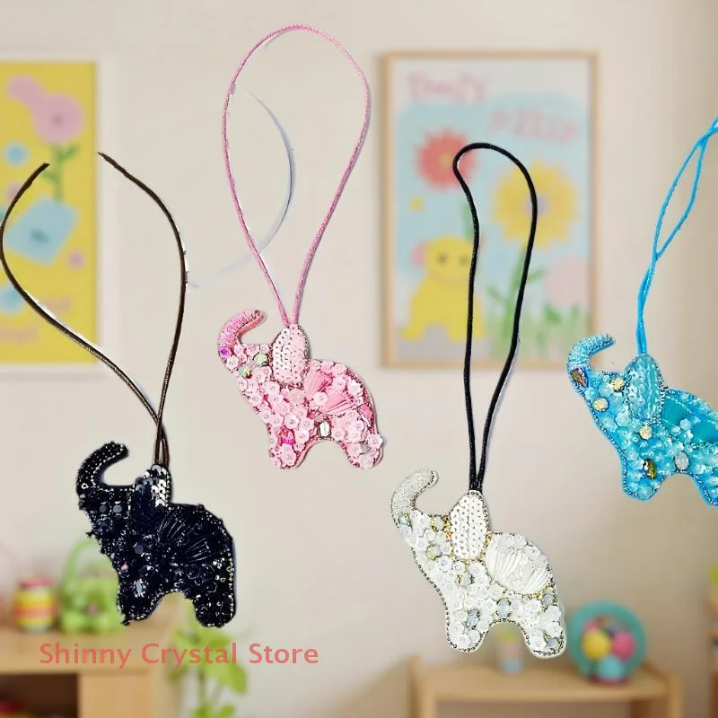 シングルココナッツパームツリーアップリケ、スパンコールヒトデとクリスタルアクセント、衣類用ハンドメイドビーズパッチ、バッグペンダント