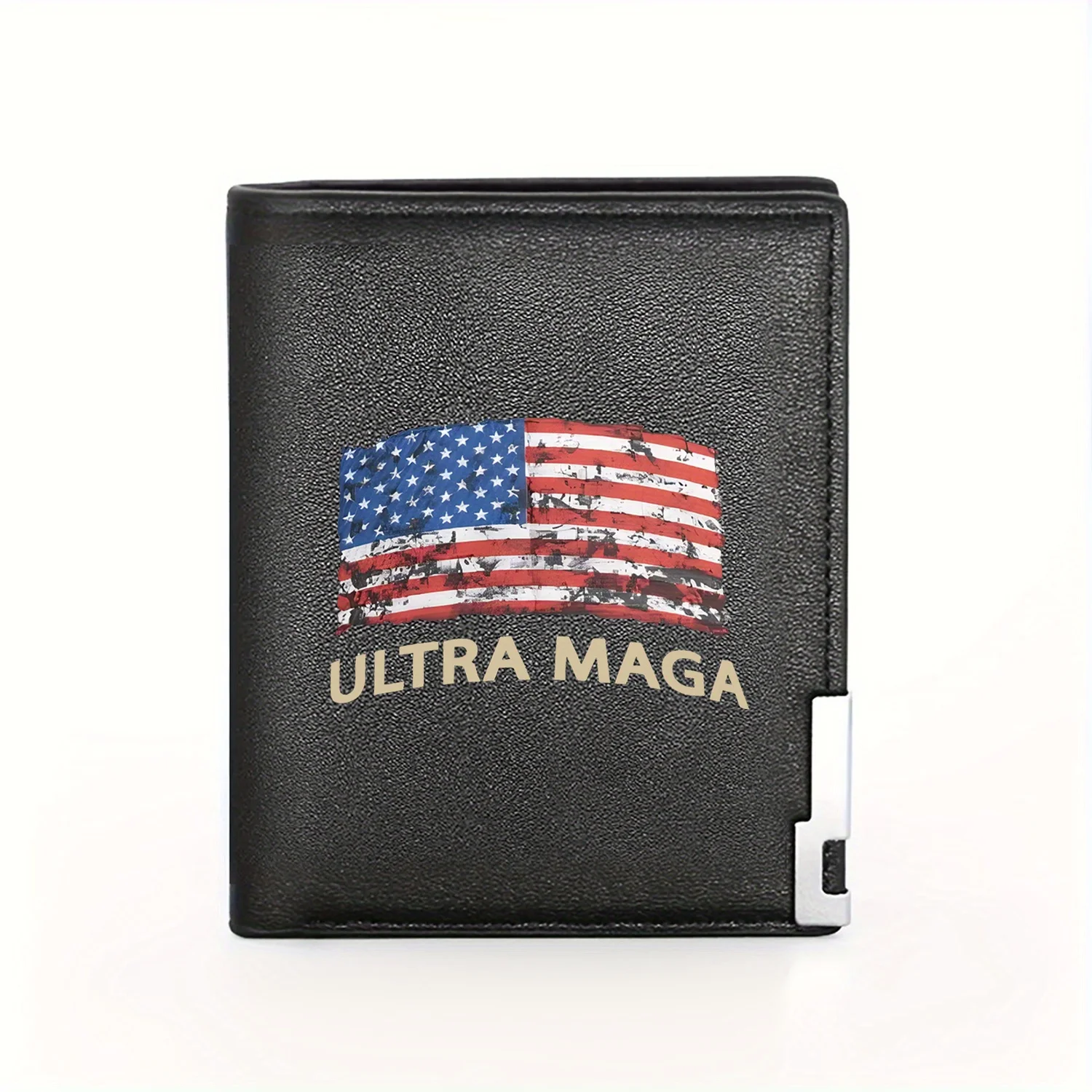 

Кошелек Ultra MAGA с американским флагом, деловой мужской повседневный элегантный простой практичный качественный кошелек, стильный принт с графикой