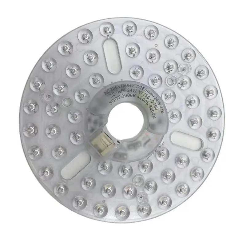 A38T-Round Panel Replacement For 6.2In Ceiling Fan Light Retrofit Kit 110/220V Ceiling Fan Light Pendant Light Panel 110V