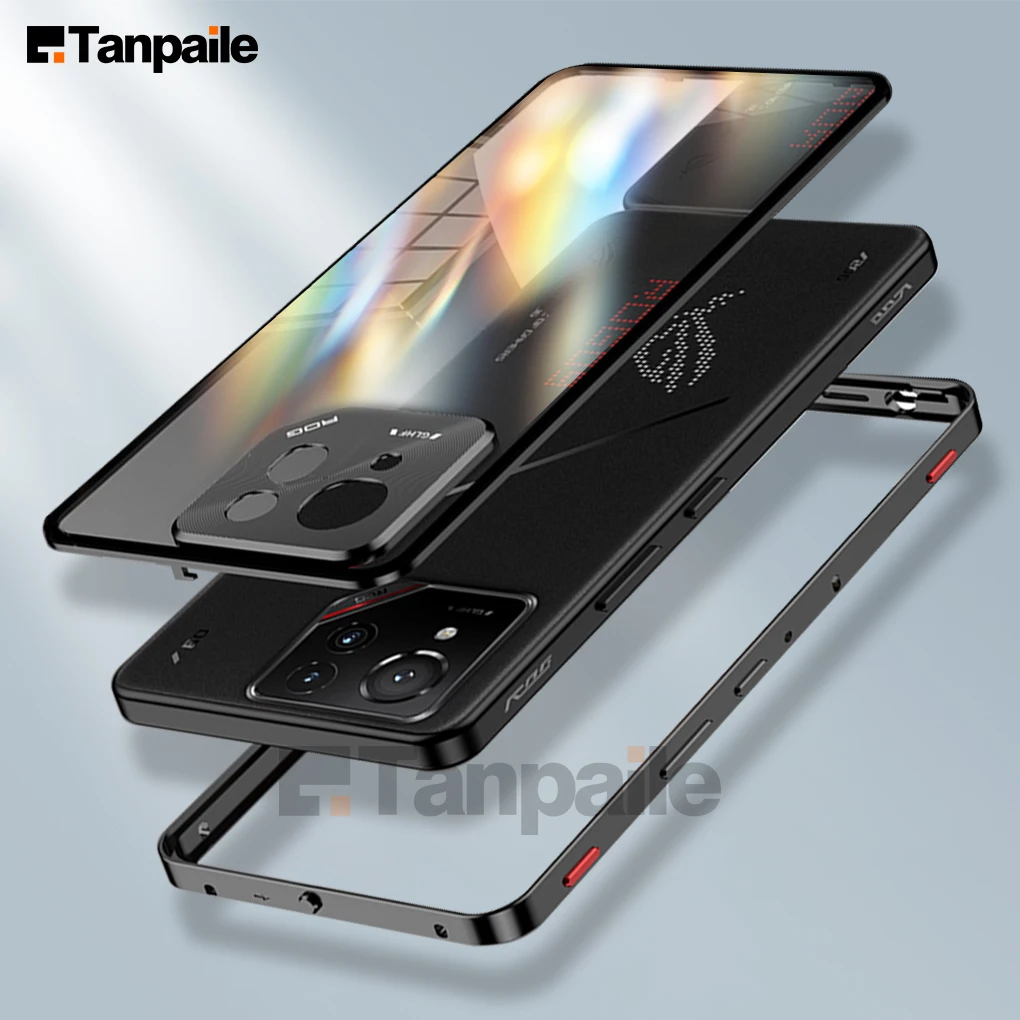 

Роскошный ультратонкий металлический бампер из алюминиевого сплава для телефона Asus ROG 9 Pro 8, ROG8 ROG9, чехол с замком из закаленного стекла