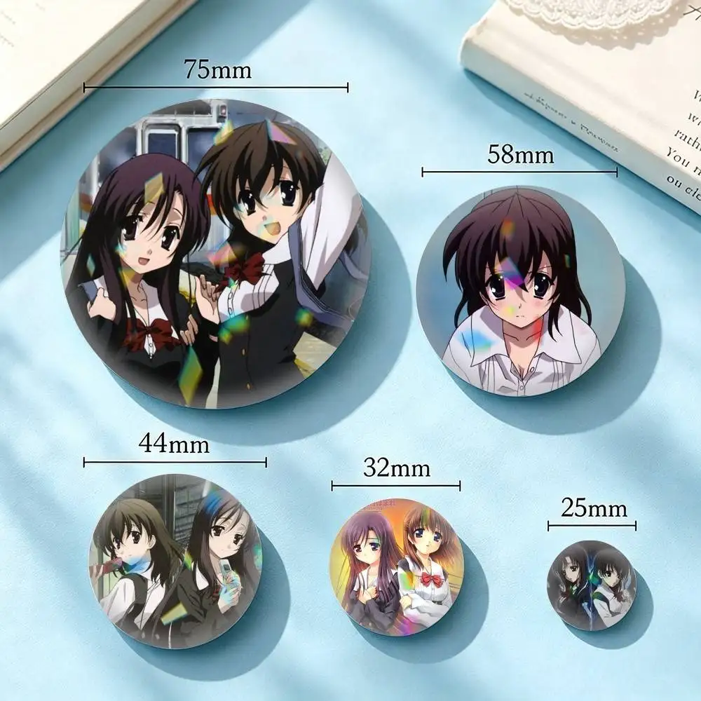 Broches, Insignias y Pines de School Days Katsura K-Kotonoha de 25mm, 32mm, 44mm, 58mm, 75mm para Accesorios y Regalos