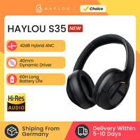 HAYLOU S35 ANC Wireless Headphone Bluetooth 5.2 Over Ear Headset 42dB Hi-Res Noise Cancellation Earphone 60H Playtime Headphones