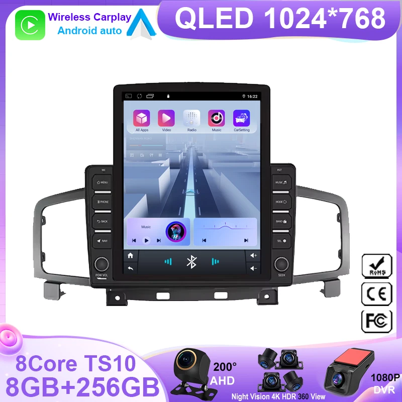 Car Radio  Screen Dash 9.7 For Nissan Quest Elgrand E52 2011-2016  Stereo Head Unit Multimedia Player GPs Navigation No 2din DVD