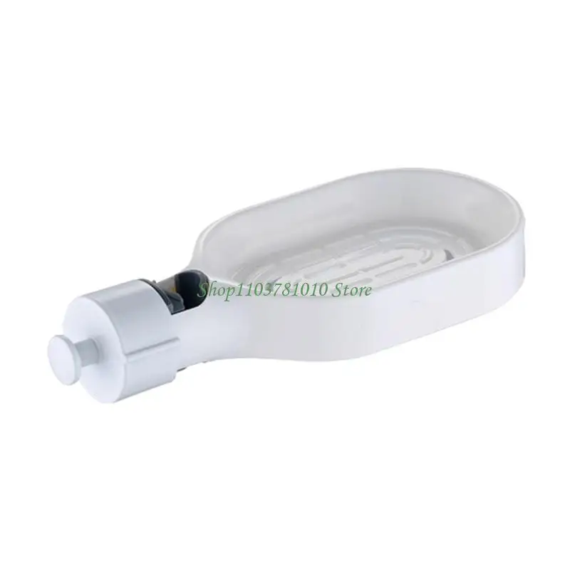 U55D Multiple Functional Plastic Soap Holder Height Customizable Bathroom Storage 220mm