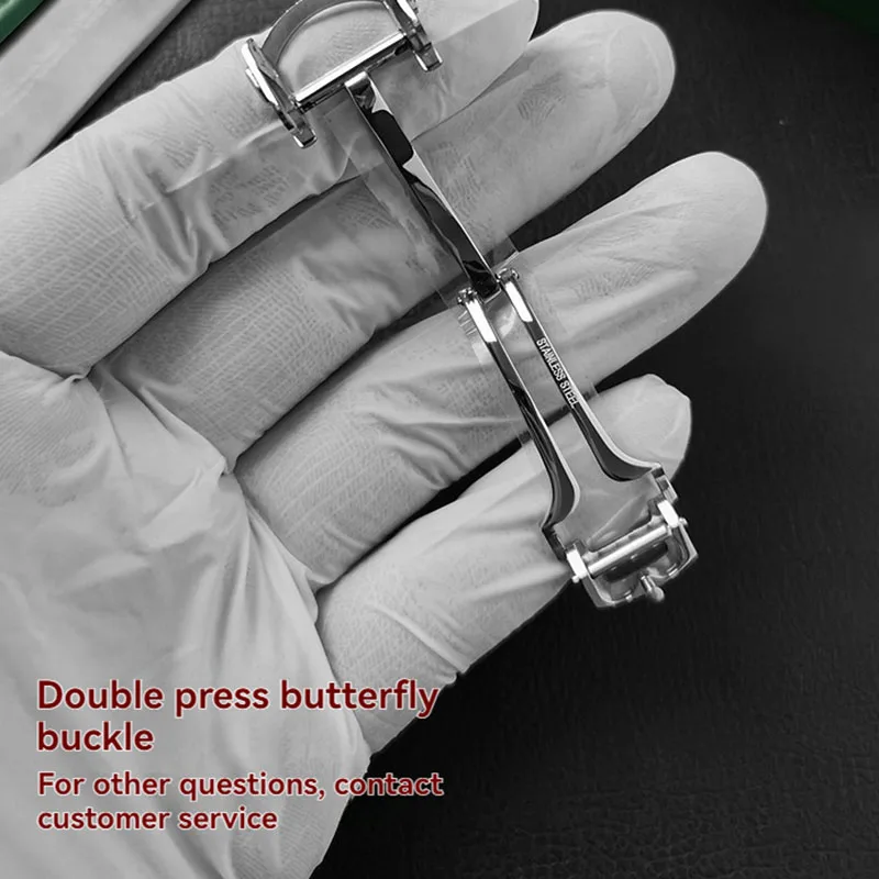 Correa de reloj de liberación rápida de 21mm para reloj Cartier con esfera de 39,8mm Santos WSSA0009 WSSA0017 serie WHSA0007, pulsera de goma para hombre