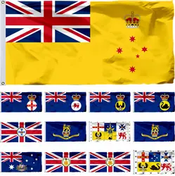 Australia Victoria Governor Flag 3X5FT Queensland Banner 90X150CM Tasmania 21X14CM EIIR-Royal Standard 3X6FT Au New South Wales