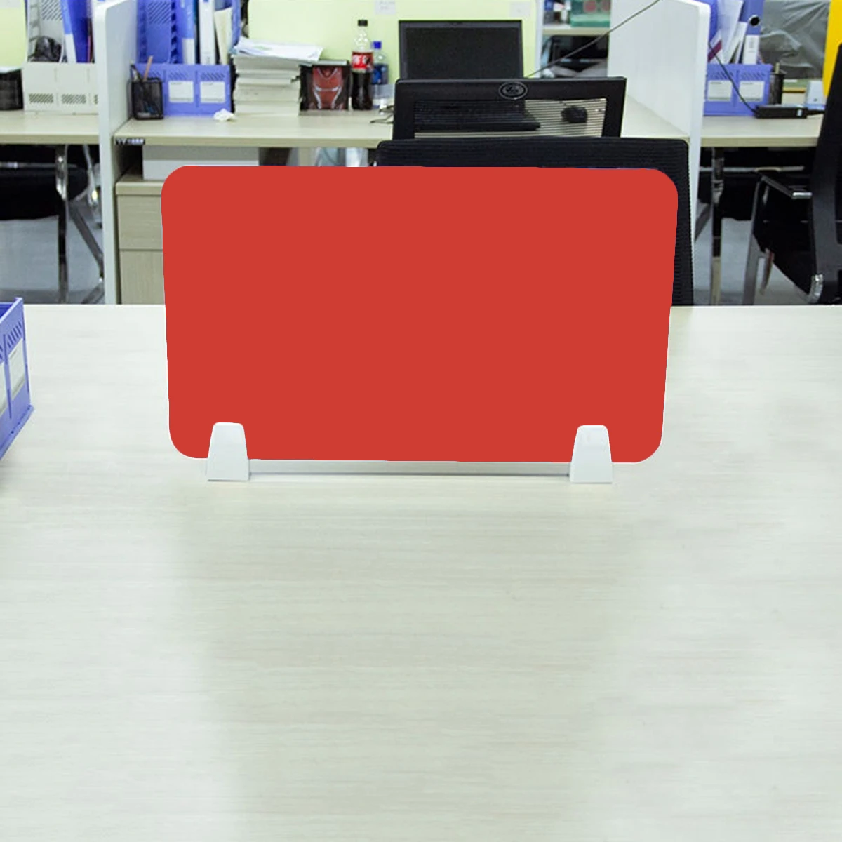 Acrylic Desk Divider Privacy Panel Office Partition Board Desktop Baffle Lightweight Easy Install Practical Hardware