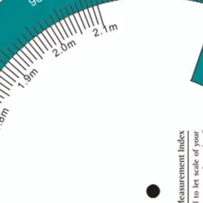 BMI Turntable Chart with For Dial Design for Body Mass Index Calculation Height Weight Reference Tool 15 cm 6 inch Paper