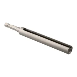 Hexagon Tools Slotted Extension Driver Driver Bit Electric Drill 1/4 120mm Chrome Vanadium Steel Slotted Extension Driver 1 Pcs